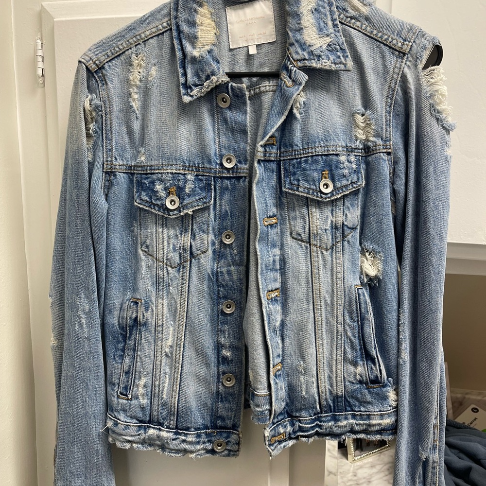 Distressed Denim Jacket